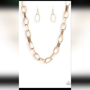 Paparazzi Gold Chain Necklace Motley In Motion Fashion Jewelry